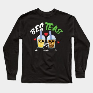 Bubble Milk Tea Lover Gift for Friends  Best Teas Long Sleeve T-Shirt